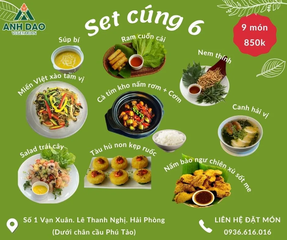 Set cúng 6 (9 món)