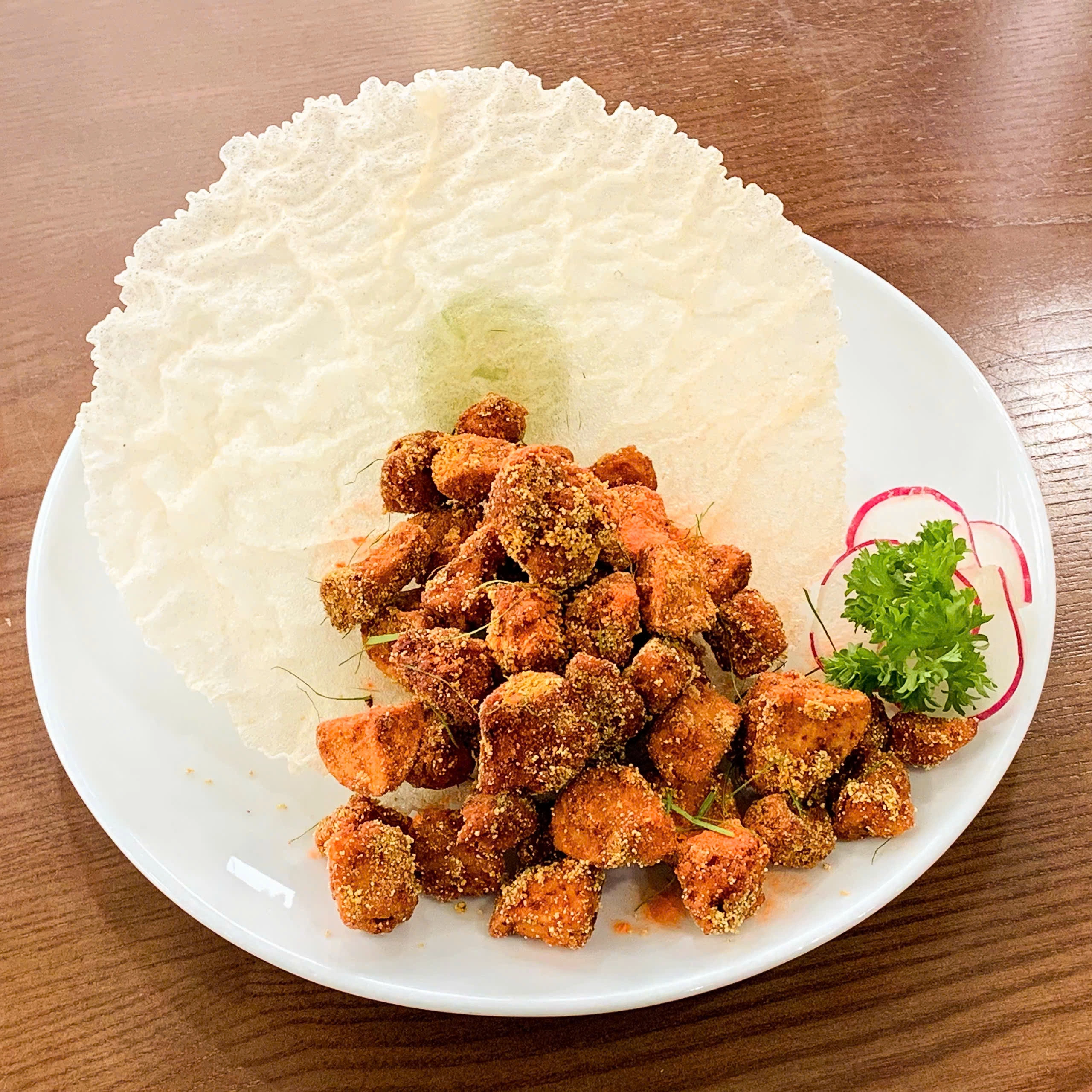 Nấm Thiền Vị Rang Muối/Đĩa (Zen mushrooms fried with salt)