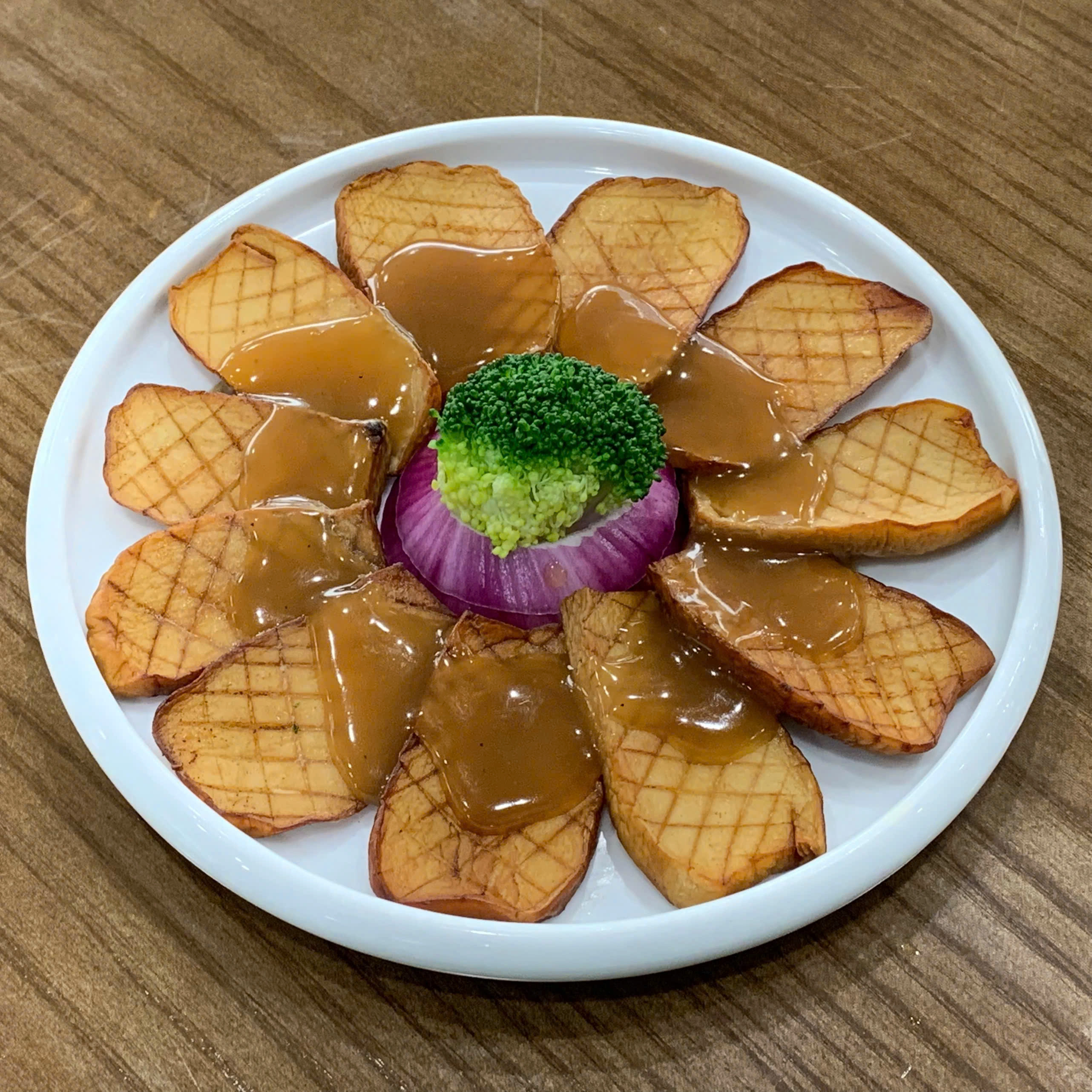 Nấm Thiền Vị Áp Chảo/Đĩa (Grilled zen mushrooms)