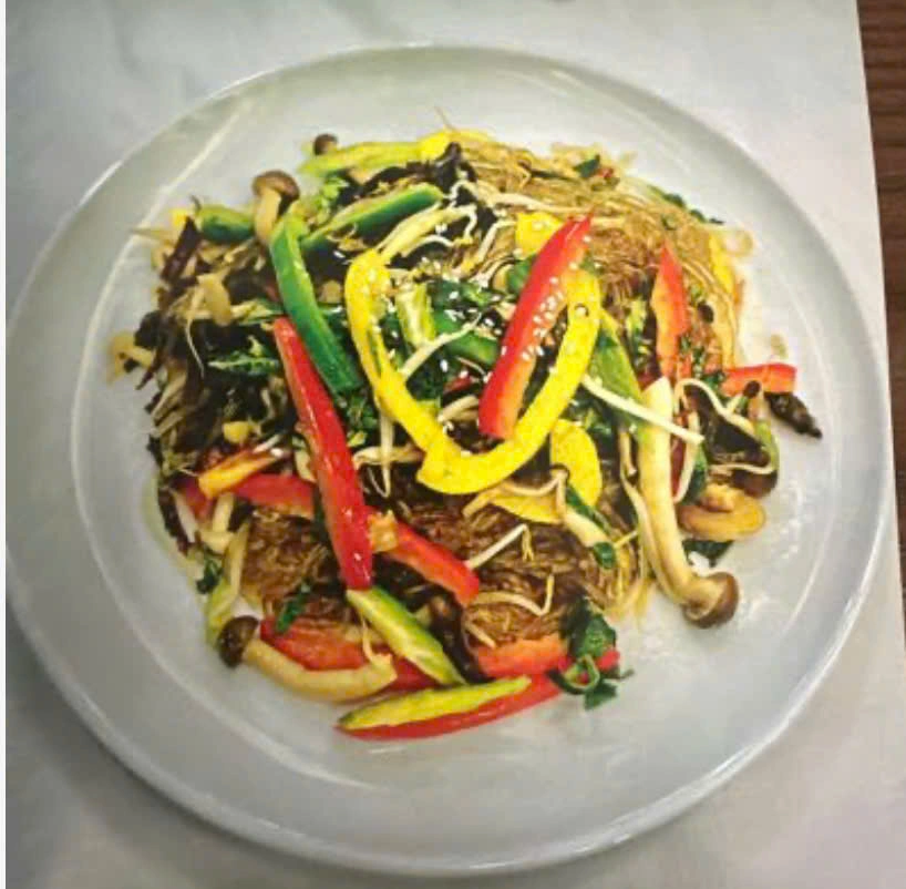 Miến Việt xào tam vị/Đĩa (Vietnamese glass noodle stir-fried in three flavors)