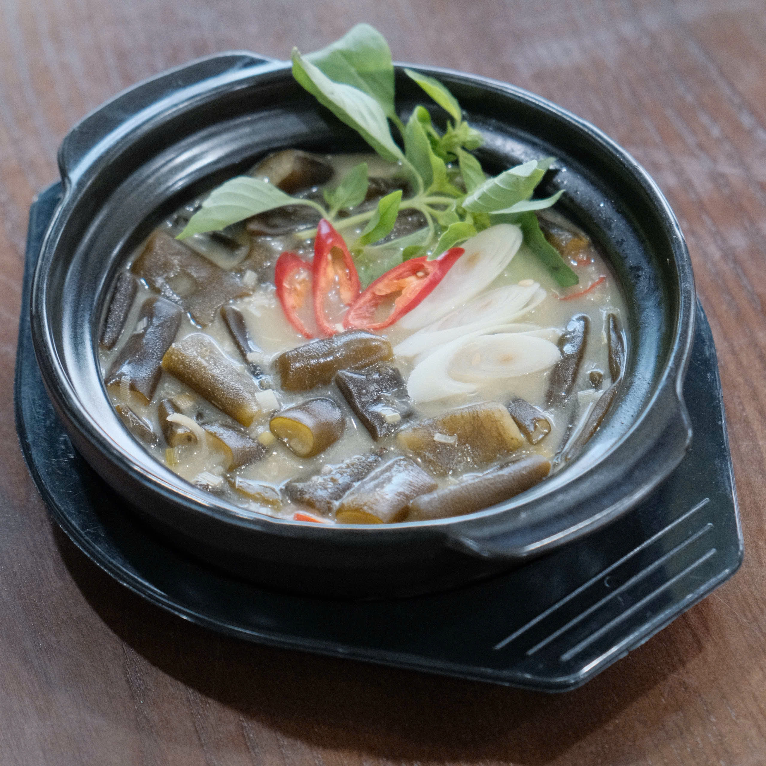 Tảo Ống Xào Cốt Dừa + Bánh Mì